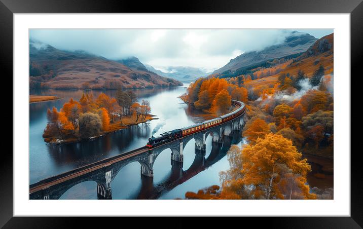 Britain's most scenic railway Journeys Framed Mounted Print by T2 