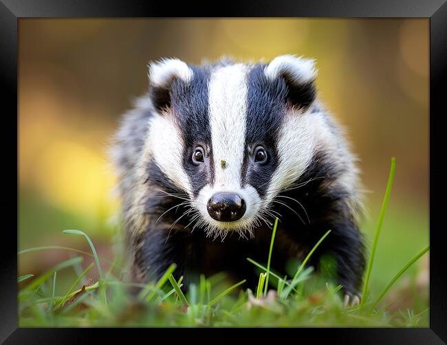 British Badger Framed Print by Steve Smith