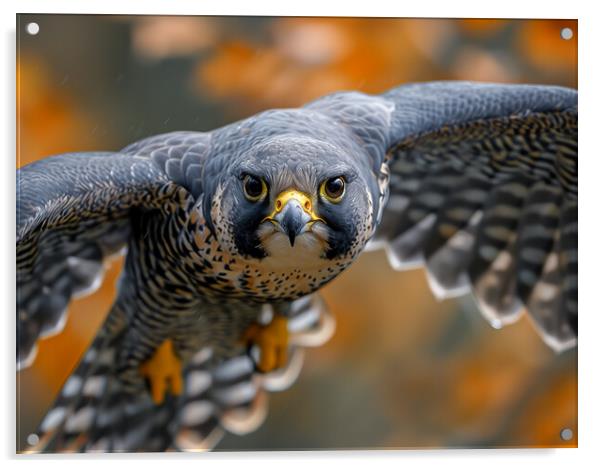 Peregrine falcon Acrylic by T2 