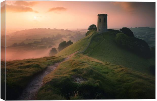 Glastonbury Tor Canvas Print by Picture Wizard