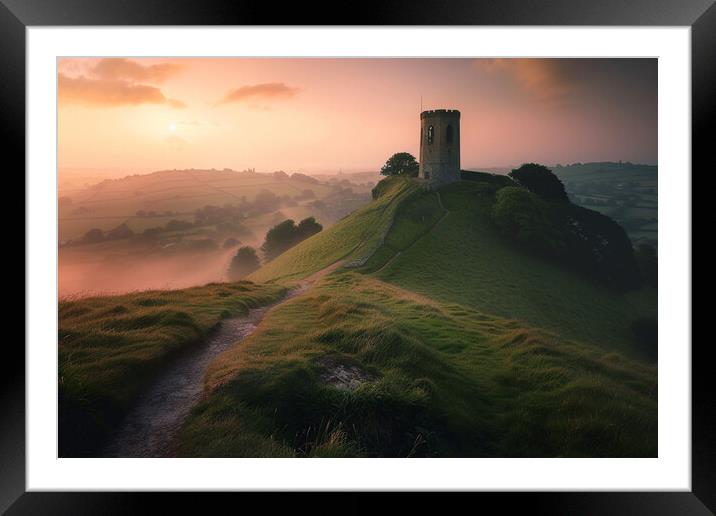 Glastonbury Tor Framed Mounted Print by Picture Wizard