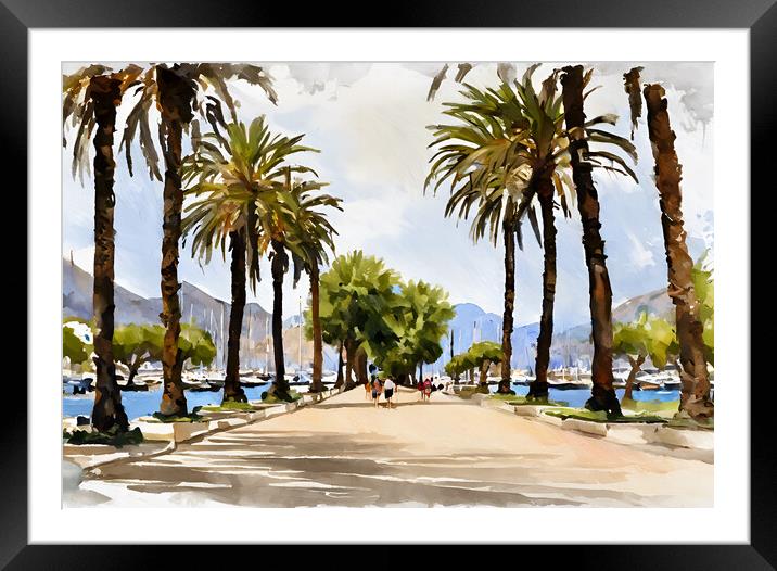 Puerto Pollensa Framed Mounted Print by Picture Wizard