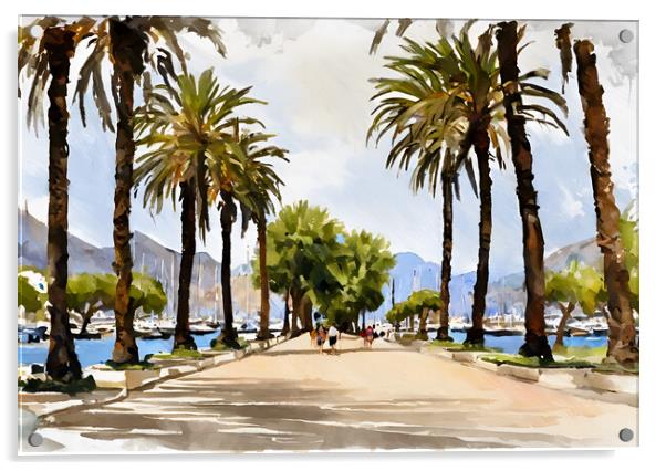 Puerto Pollensa Acrylic by Picture Wizard