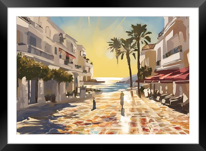 Marbella Framed Mounted Print by Picture Wizard