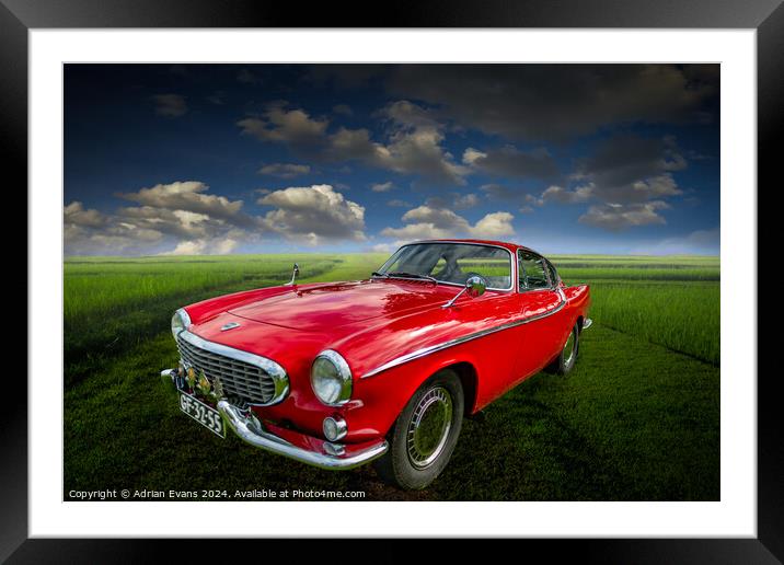 Classic Sports Car  Framed Mounted Print by Adrian Evans
