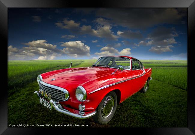 Classic Sports Car  Framed Print by Adrian Evans