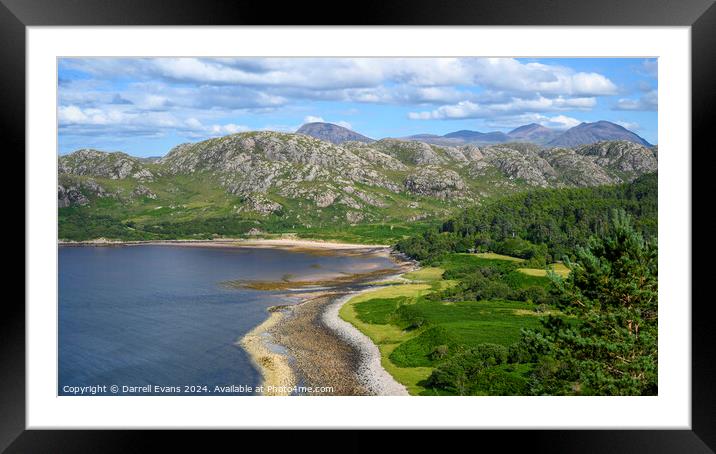 Gruinard Bay Framed Mounted Print by Darrell Evans