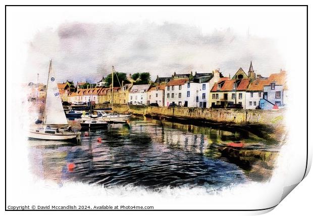 St Monans Fife Print by David Mccandlish