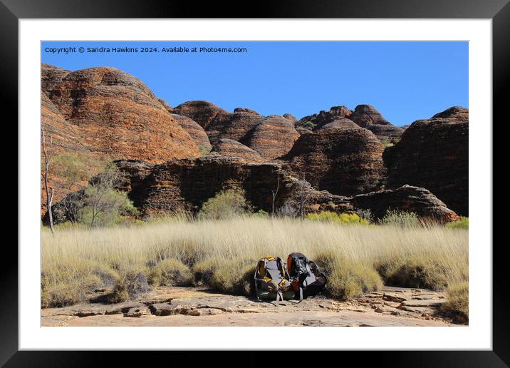 Bungle Bungles rucksacks Framed Mounted Print by Sandra  Hawkins 