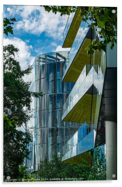 London Glass Buildings Acrylic by Bradley Taylor