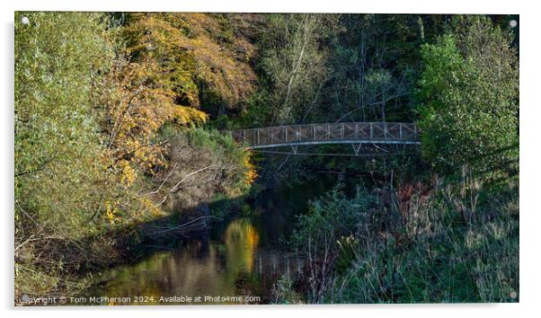 Morriston Bridge Elgin Acrylic by Tom McPherson