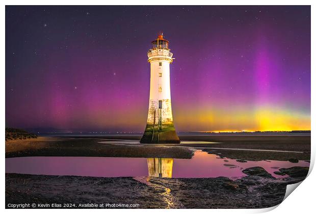 Northern lights Print by Kevin Elias