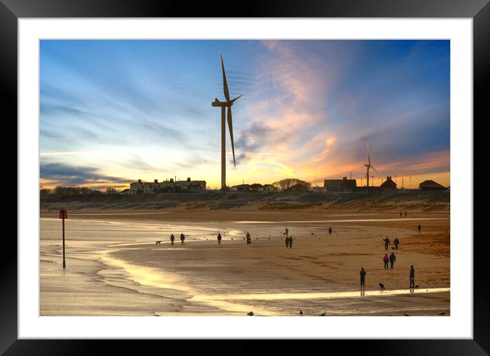 Bridlington South Beach Framed Mounted Print by Alison Chambers