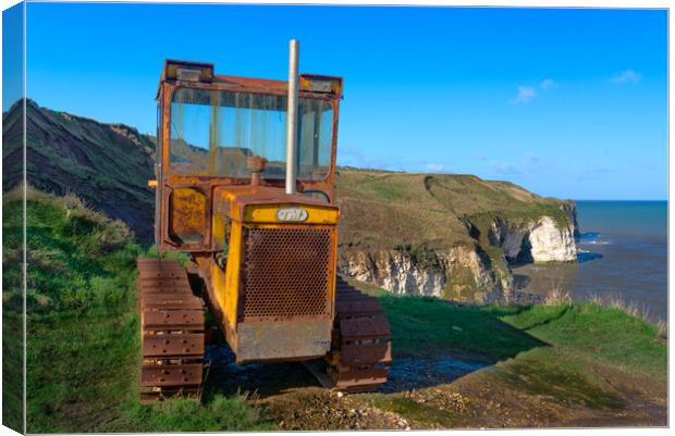 Rust In Peace Flamborough North Landing  Canvas Print by Alison Chambers