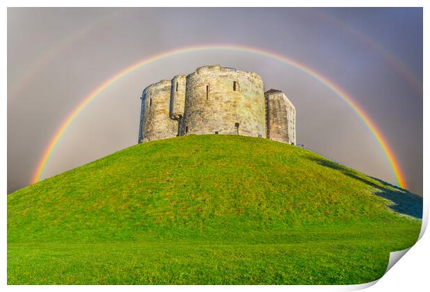 Cliffords Tower York Print by Alison Chambers