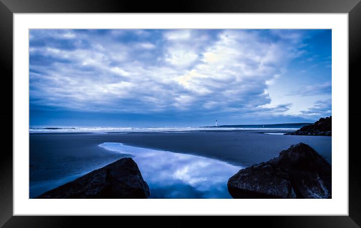 Montrose Bay Reflections Framed Mounted Print by DAVID FRANCIS