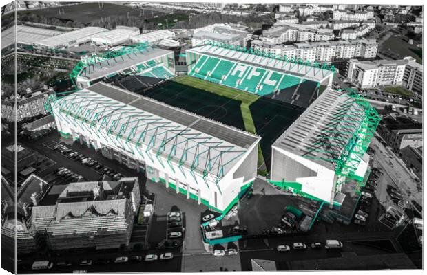 Easter Road Stadium Canvas Print by Apollo Aerial Photography