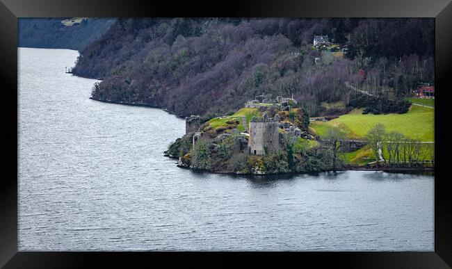 Urquhart Castle Loch Ness Framed Print by Apollo Aerial Photography