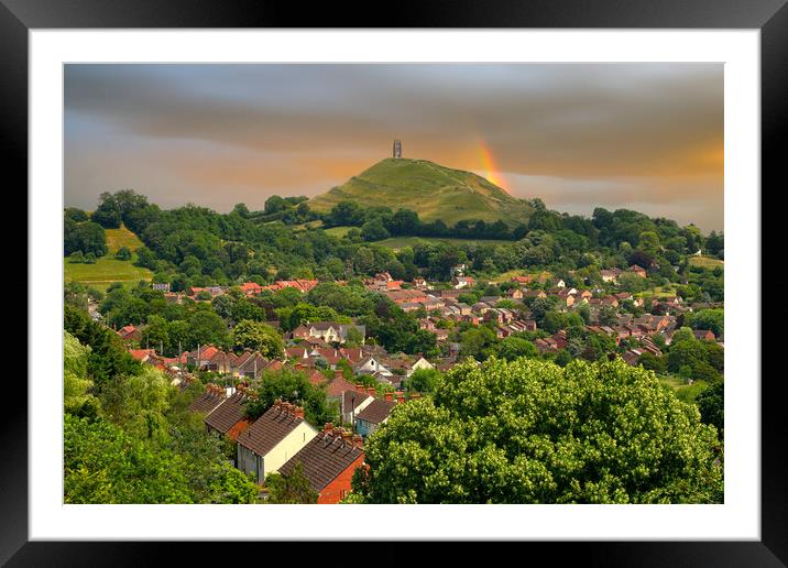 Glastonbury Tor  Framed Mounted Print by Alison Chambers