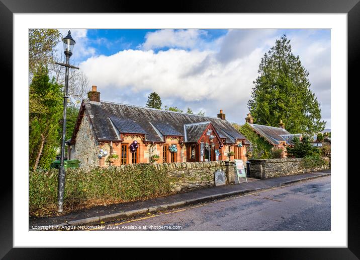 The Village Rest in Luss, Scotland Framed Mounted Print by Angus McComiskey