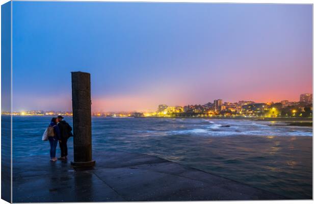 Twilight At Portuguese Riviera Canvas Print by Artur Bogacki