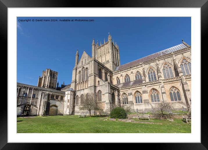 Wells Cathedral Framed Mounted Print by David Hare