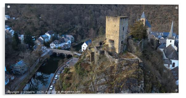 Castle Esch-sur-Sure, Luxembourg Acrylic by Imladris 