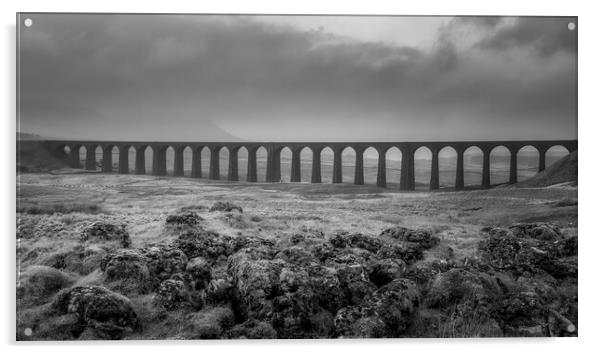 Ribblehead Viaduct Acrylic by Tim Hill