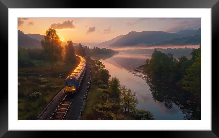 Britain's most scenic railway Journeys Framed Mounted Print by T2 