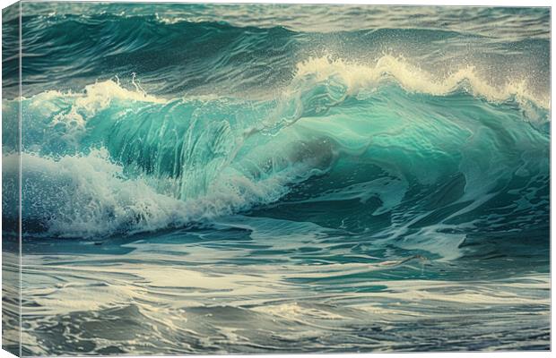 Sunset Waves Canvas Print by Picture Wizard