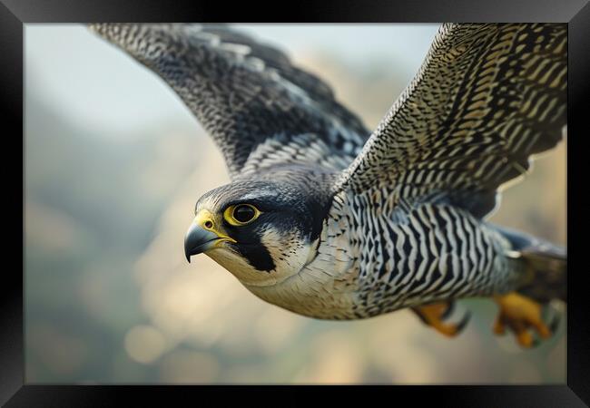 peregrine falcon Framed Print by Picture Wizard