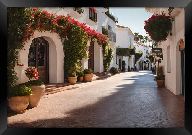 Marbella Streets Framed Print by Picture Wizard