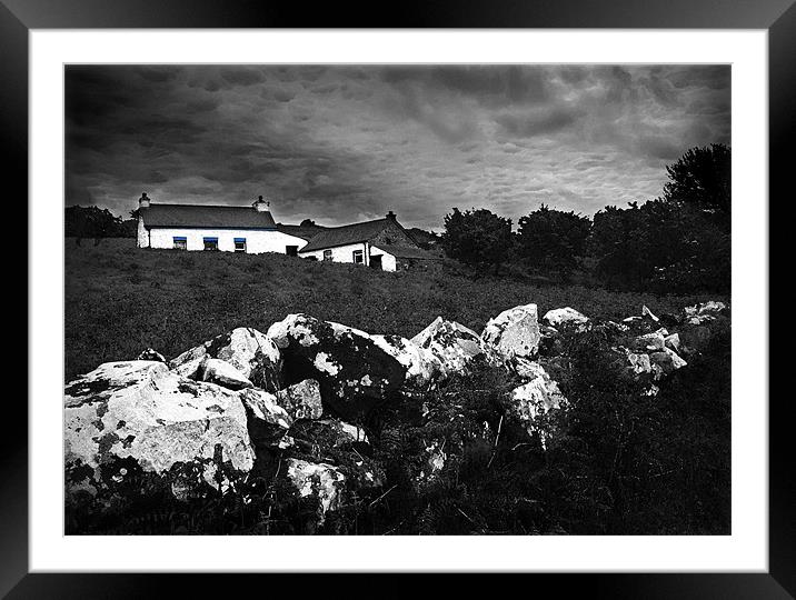 OLD PEMBROKESHIRE COTTAGE Framed Mounted Print by Anthony R Dudley (LRPS)