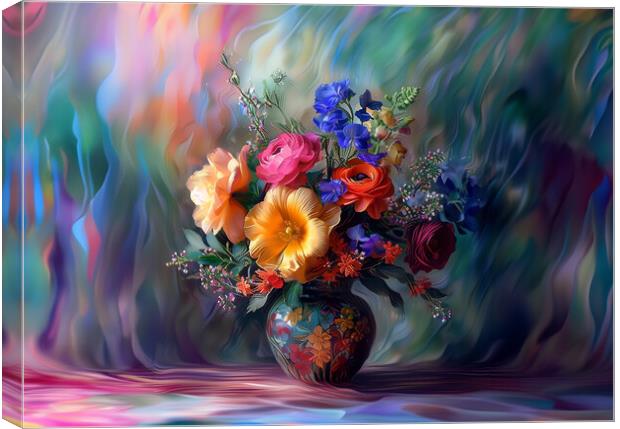 Pretty Bouquet Canvas Print by Picture Wizard