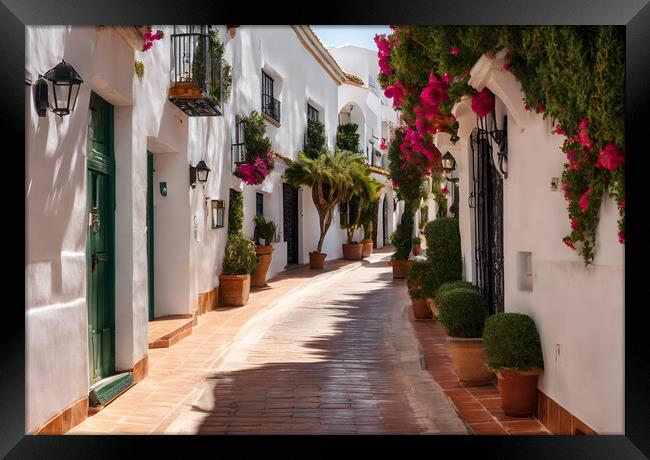 Marbella Streets Framed Print by Picture Wizard