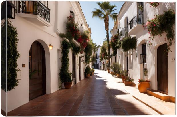 Marbella Streets Canvas Print by Picture Wizard