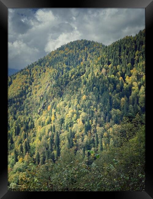 Outdoor mountain Framed Print by Larisa Siverina