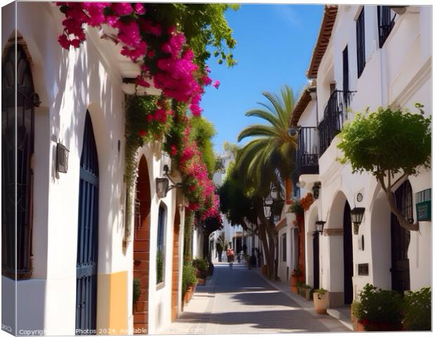 Marbella old Town Canvas Print by Zap Photos