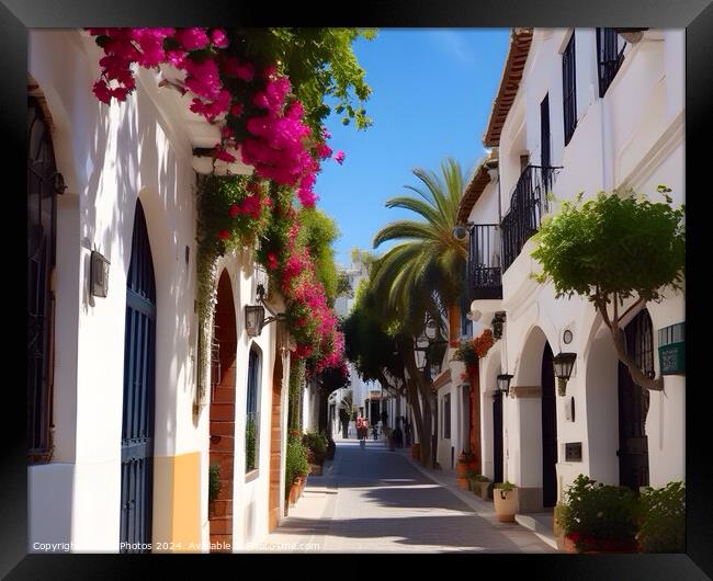 Marbella old Town Framed Print by Zap Photos