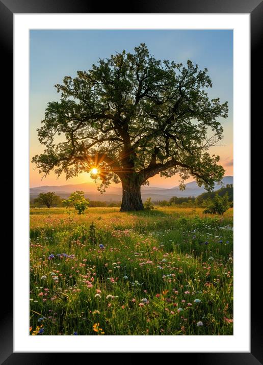 Mighty Oak Framed Mounted Print by Picture Wizard
