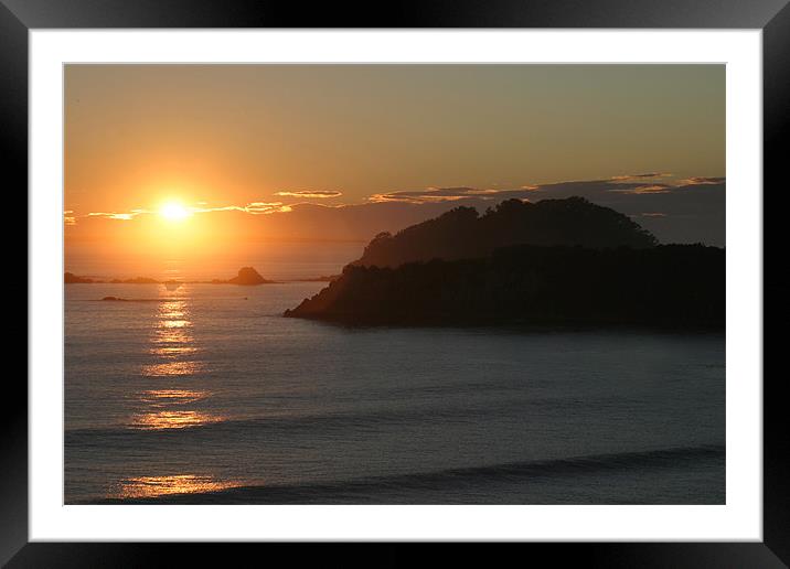Mount Maunganui at dawn Framed Mounted Print by Brian Middleton