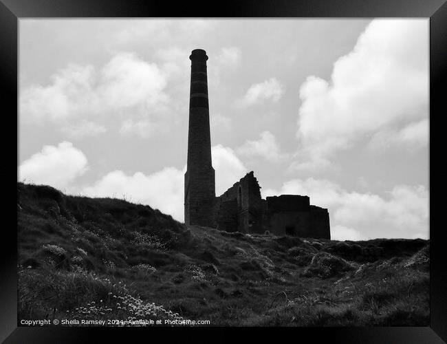 The Old Geevor Tin Mine Cornwall Framed Print by Sheila Ramsey