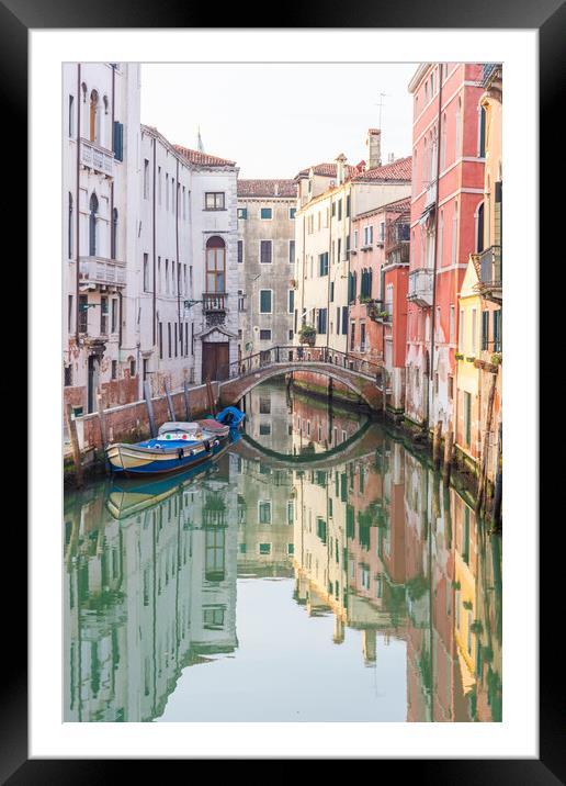 Venice Reflections Framed Mounted Print by Graham Custance