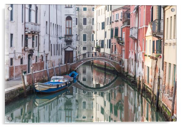 Venice Reflections Acrylic by Graham Custance