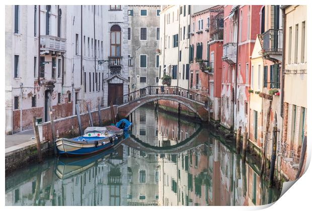 Venice Reflections Print by Graham Custance