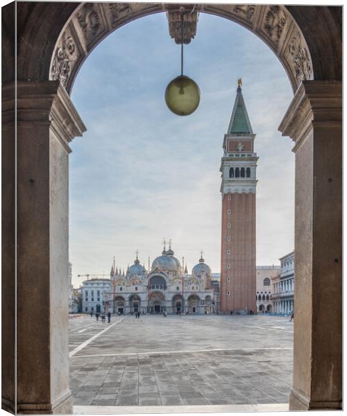 St Mark's Square, Venice Canvas Print by Graham Custance