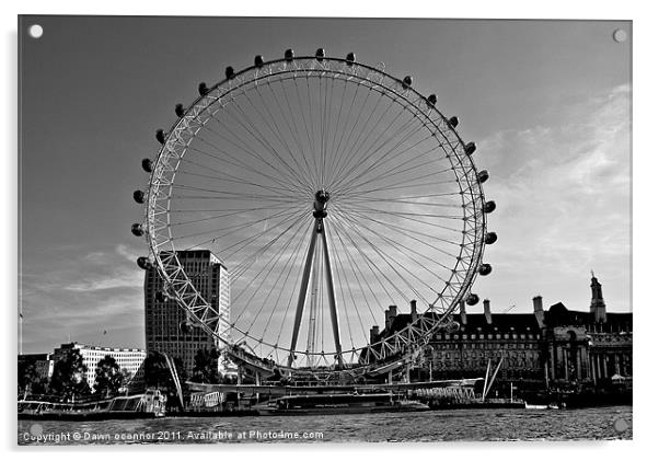 London Eye Acrylic by Dawn O'Connor