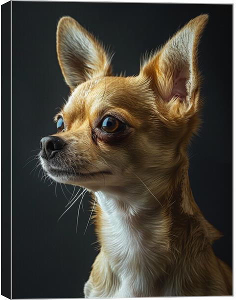 Chihuahua Portrait Canvas Print by K9 Art