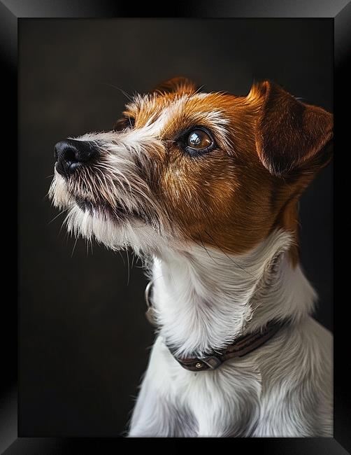 Jack Russell Portrait Framed Print by K9 Art