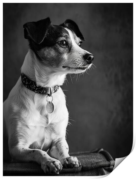 Jack Russell Portrait Print by K9 Art